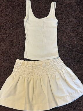 Lowest Price 
Aerie Light Yellow Skirt & Tank